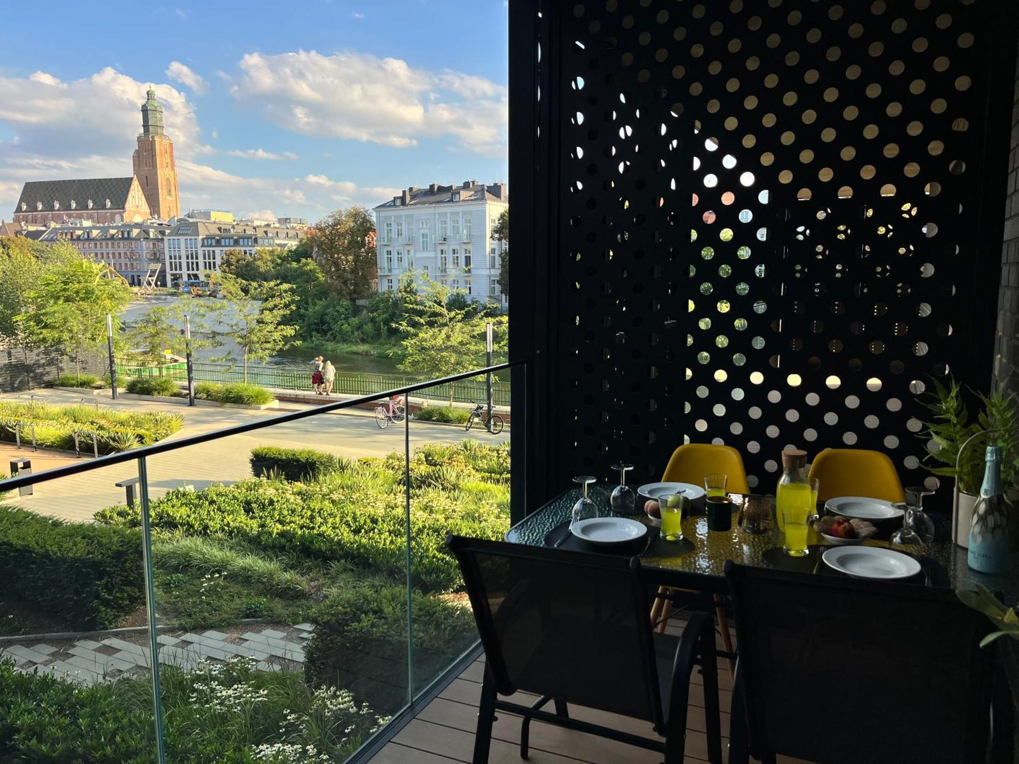 Apartament Z Tarasem I Widokiem Na Rzeke Wroapart-Pl - Apartment With Terrace And River View Wroapart Вроцлав Экстерьер фото